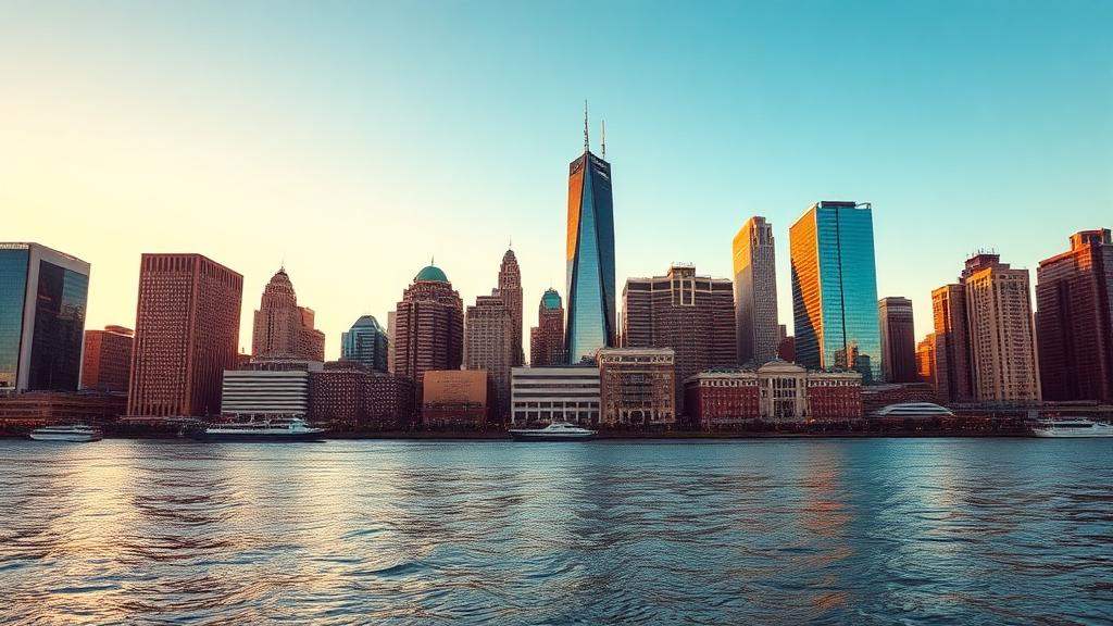 Detroit skyline, Michigan