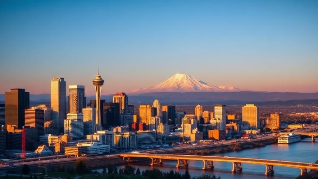 Portland skyline, Oregon